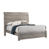 Posy Platform California King Bed Split Headboard Distressed Gray Wood By Casagear Home BM301441