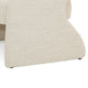 31’’ Accent Chair Cream Fabric Curved Back Plush SeatBy Casagear Home BM301746