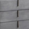 Cid Jely 24’ Nightstand 3 Drawers Crackled Lacquer Gray By Casagear Home BM301818