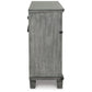 66 Inch Wide Wood Dresser with 7 Drawers Bar Handles Bun Feet Gray By Casagear Home BM302043