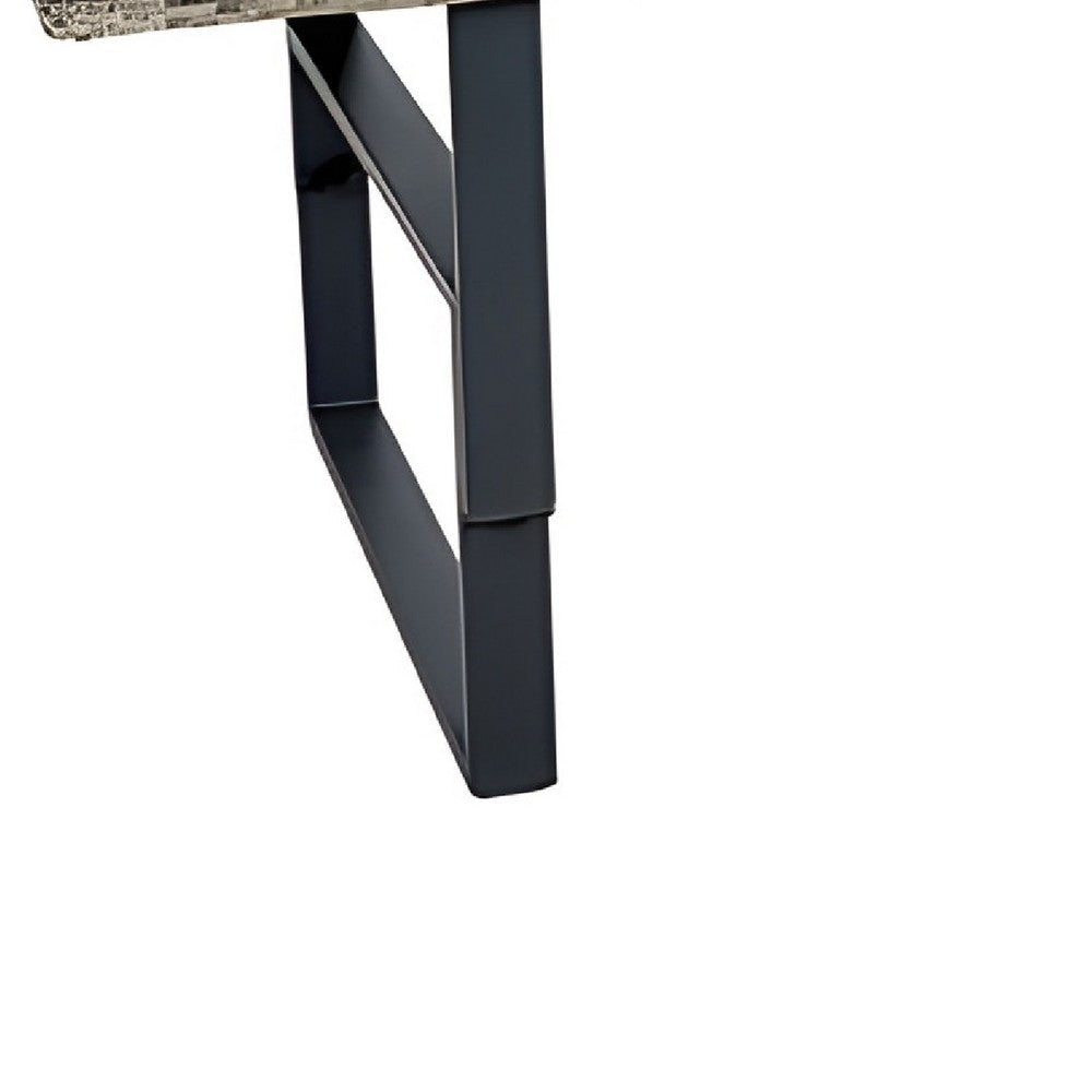 Foca 63 Inch Outdoor Rectangular Dining Table Adjustable Height Wicker BM302142