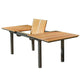 Ankia 62-84 Inch Outdoor Extendable Dining Table Aluminium Brown BM302158