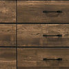 Dyna 58 Inch Wood Dresser 6 Drawers Bar Handles Rich Textured Brown By Casagear Home BM302187