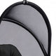28 Inch Swing Chair Breathable Mesh Shade Sturdy Steel Frame Black BM302222
