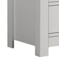 Jermy 51 Inch Wide , 6 Drawers, Black Handles, Crisp White Finish By Casagear Home