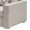 Lini 67 Inch 2 Piece Sectional Loveseat Reversible Chaise Beige Linen By Casagear Home BM302264