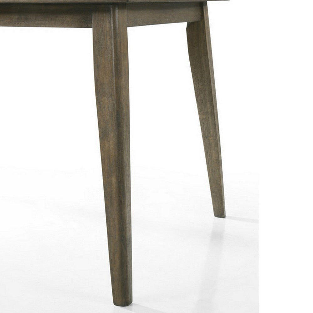 Yuki 72-88 Inch Extendable Dining Table Tapered Legs Vintage Walnut Brown By Casagear Home BM302287