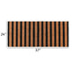 Oy 24 x 57 Coir Doormat with Brown and Black Striped Pattern, PVC Backing By Casagear Home