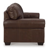 92 Inch Sofa Nailhead Trim Cushion Seating Brown Leather Upholstery By Casagear Home BM302394