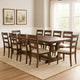 Sev 84-104 Inch Dining Table, Removable Extension Leaf, Antique Java Brown By Casagear Home