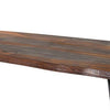 Moka 80 Inch Dining Table Live Edge Brown Gray Sheesham Wood Hairpin Legs BM302444