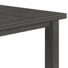Daye 66 Inch Farmhouse Dining Table Rectangular Plank Top Dark Gray Wood BM302456