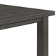 Daye 66 Inch Farmhouse Dining Table Rectangular Plank Top Dark Gray Wood BM302456