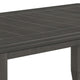 Daye 66 Inch Farmhouse Dining Table Rectangular Plank Top Dark Gray Wood BM302456