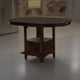 60 Inch Counter Height Table with Storage, Open Shelf, 6 Seater, Brown By Casagear Home