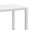 5 Piece Bar Height Table Set 4 Bar Stools Clean Lined Silhouette White BM302504