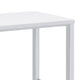 5 Piece Bar Height Table Set 4 Bar Stools Clean Lined Silhouette White BM302504