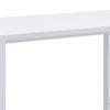5 Piece Bar Height Table Set 4 Bar Stools Clean Lined Silhouette White BM302504