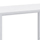 5 Piece Bar Height Table Set 4 Bar Stools Clean Lined Silhouette White BM302504