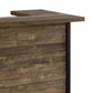 71 Inch Rectangular Home Bar Serving Unit Storage Shelves 2 Tiers Brown By Casagear Home BM302505