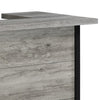 71 Inch Rectangular Home Bar Serving Unit Storage Shelves Two Tiers Gray By Casagear Home BM302506