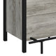 71 Inch Rectangular Home Bar Serving Unit Storage Shelves Two Tiers Gray By Casagear Home BM302506