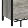 71 Inch Rectangular Home Bar Serving Unit Storage Shelves Two Tiers Gray By Casagear Home BM302506