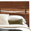 Zeko California King Platform Plinth Bed Natural Edge Walnut Brown Wood By Casagear Home
