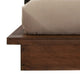 Zeko California King Platform Plinth Bed Natural Edge Walnut Brown Wood By Casagear Home