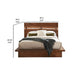 Zeko California King Platform Plinth Bed Natural Edge Walnut Brown Wood By Casagear Home