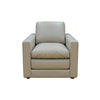 Zeen 39 Inch Modern Armchair with Cushioned Seats Taupe Faux Leather BM302924