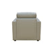 Zeen 39 Inch Modern Armchair with Cushioned Seats Taupe Faux Leather BM302924