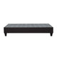 Twin Size Platform Bed Frame Low Profile. Dark Gray Upholstery BM302927
