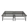Full Size Bed Frame Foundadtion, Metal Base, Under Bed Storage Space, Black