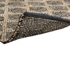 Ona 5 x 8 Handwoven Medium Area Rug Black and Brown Diamond Lattice Design By Casagear Home BM302988