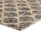 Ona 5 x 8 Handwoven Medium Area Rug Black and Brown Diamond Lattice Design By Casagear Home BM302988