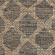 Ona 5 x 8 Handwoven Medium Area Rug Black and Brown Diamond Lattice Design By Casagear Home BM302988