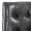 20 Inch Dining Chair with Button Tufted Backrest Set of 4 Crossed Braces BM303126