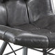 20 Inch Dining Chair with Button Tufted Backrest Set of 4 Crossed Braces BM303126