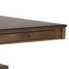 60 Inch Counter Height Dining Table, 2 Drawers, A Frame, Walnut Brown