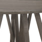 46-60 Inch Extendable Counter Dining Table 4 Drop Leaves Brown Gray By Casagear Home BM303132