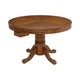 47 Inch Round Poker, Game, Dining Table, Cup Holders, Chip Trays, Oak Brown By Casagear Home