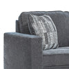 Two Piece Sectional Sofa Reversible Chaise Gray Chenille Upholstery BM303136