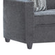 Two Piece Sectional Sofa Reversible Chaise Gray Chenille Upholstery BM303136
