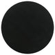 Niko 24 Inch Artisan Round Accent Table Smooth Pedestal Design Black Wood By Casagear Home BM303141