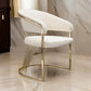 Emy 26 Inch Cantilever Barrel Dining Chair, Cream Velvet Upholstery, Gold By Casagear Home