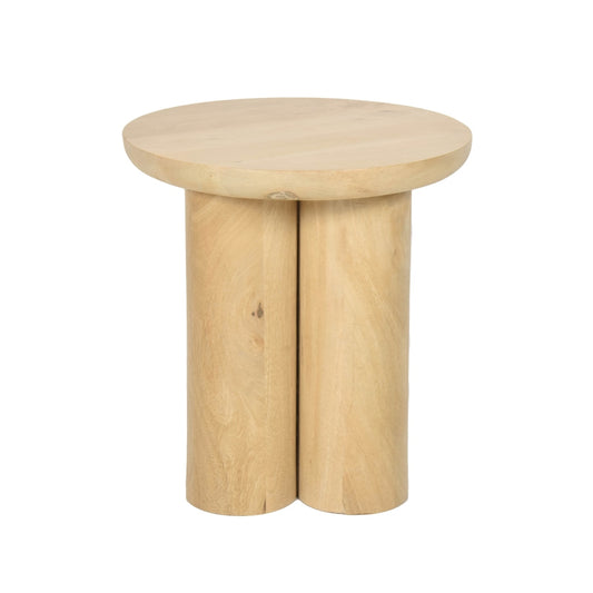 Wood, 18" Scandinavian Farmhouse Side Table, Nat By The Urban Port