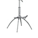 Deko 26-31 Inch Adjustable Height Barstool Chair, Chrome, Gray Faux Leather By Casagear Home