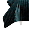Elia Twin Contemporary Quilt Coverlet Set with Crinkle Texture, Teal Green By Casagear Home