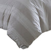 Kia 2 Piece Twin Comforter Set, Yarn Dyed Cotton, Beige Vertical Stripes By Casagear Home